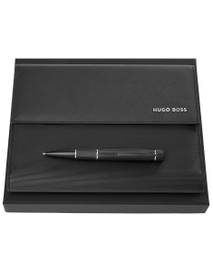 Hugo Boss Pix Core Black si Mapa Pinstripe Black A5 HPMB210A