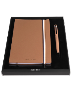 Hugo Boss Roller Loop Camel Iconic si Agenda Iconic Camel Lined A5 HPHR352X