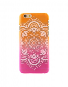 Claire's Frosted Orange and Pink Ombre Pattern Phone Case 22686
