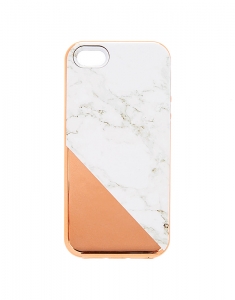 Claire's Rose Gold & Marble Protective Phone Case 60827