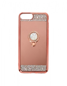 Claire's Rose Gold Mirrored Ring Stand Phone Case 13171