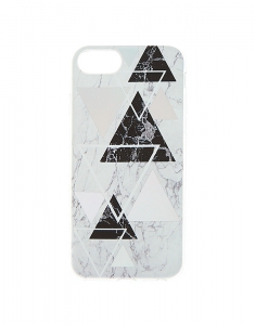 Claire's Geometric Marble Phone Case 73106