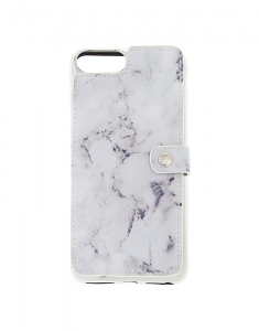 Claire's Marble Card Holder Folio Phone Case 60596