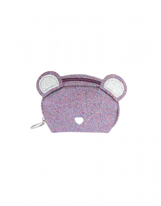 Claire's Purple Glitter Zip Coin Purse 41206