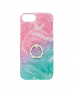 Claire's Pastel WaterColour Protective with Ring Holder Phone Case 5022