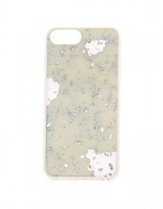 Claire's Marble and Silver Flake Phone Case 68910