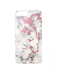 Claire's Marble Pink Foil Phone Case 12674