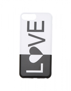 Claire's Black and White Love Phone Case 19909