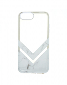 Claire's Geometric Marble Protective Phone Case 36427