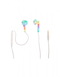 Claire's Rainbow Marble Earbuds with Mic 15245