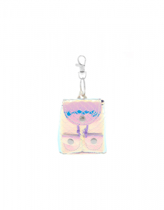 Claire's Holographic Mini Backpack Keychain 57763