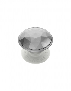 Claire's PopSockets Swappable PopGrip - Disco Crystal Silver 75678
