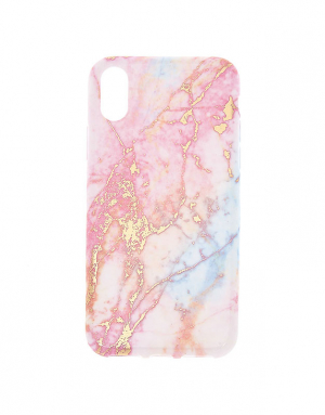 Claire's Pink Pastel Marble Phone Case 37498