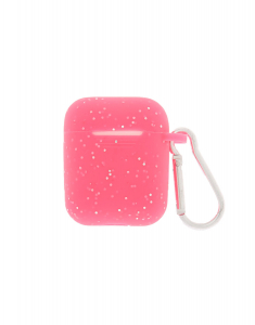 Claire's Hot Pink Silicone Earbud Case Cover 33298