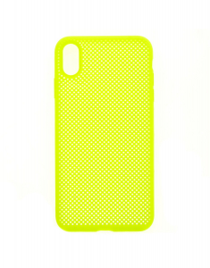 Claire's Neon Yellow Perforated Phone Case 51846