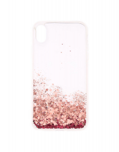 Claire's Pink Glitter Cascade Protective Phone Case 90646