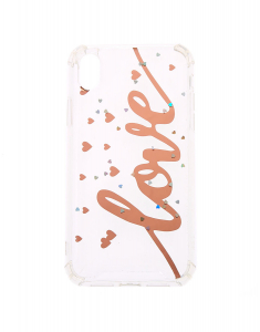 Claire's Rose Gold Love Protective Phone Case 54546