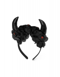 Claire`s Halloween Floral Devil Horns Headband 75031