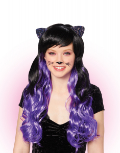 Claire`s Halloween Cat Ears Curly Wig 33661