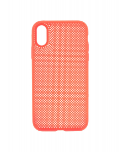 Claire`s Neon Coral Perforated Phone Case 51831