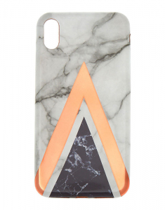 Claire`s Pink Geometric Marble Phone Case 11577