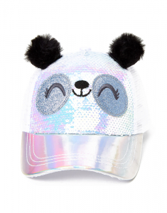 Claire`s Paige The Panda Holographic Sequin Trucker Hat 70452