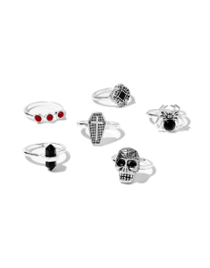 Claire`s Gothic Style Mixed Rings 11032