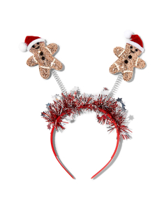Claire`s Santa Gingerbread and Tinsel Bopper Headband 44222