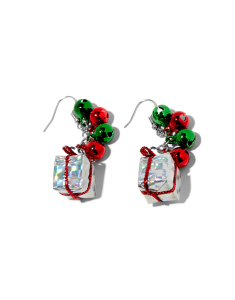 Claire`s Silver Christmas Present and Bell Drop Earrings 45812