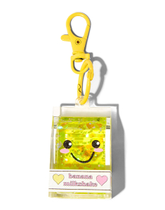 Claire’s Banana Milkshake Carton Water-Filled Glitter 90679