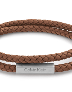 bratara Calvin Klein Men’s Collection Leather Double Wrap 35000210