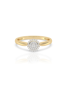 inel de logodna aur 14 kt bouquet cu diamante SR108233901-Y