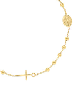 bratara aur 14 kt rosario cu cruce RO235Y-1