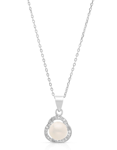 colier argint 925 cu perla si cubic zirconia YE9215N-CH-W
