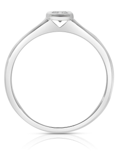 inel de logodna aur 14 kt solitaire cu diamant RG082856-15-114-W