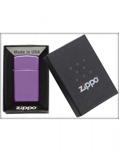 Bricheta Zippo Slim High Polish Purple 28124