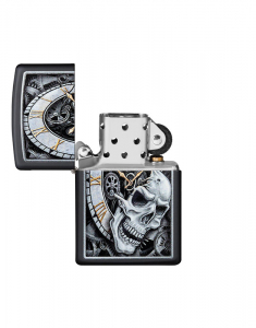 Bricheta Zippo Special Edition Skull Clock Design 29854