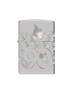 bricheta Zippo 90th Anniversary Sterling Silver Collectible 48461