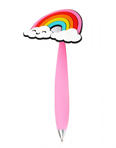 Claire`s Silicone Rainbow Floppy Topper Pen 71461