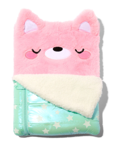 Claire`s Sleepy Pink Cat Plush Sketchbook 37103