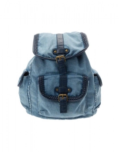 Claire's Washed Blue Denim Backpack 19251