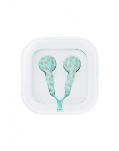 Claire's Mint and Daisy Print Headphones 4472