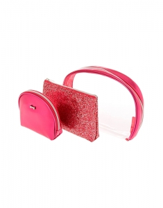 Claire's Pink Glitter Makeup Bag Set 76603