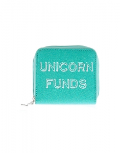 Claire's Mint Green Glittered Unicorn Funds Mini Wallet 49840