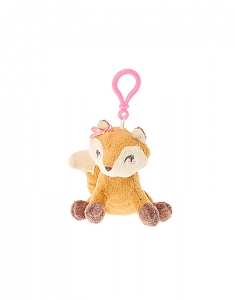 Claire's Kids Fiona Fox Soft Toy Keyring Clip 19388
