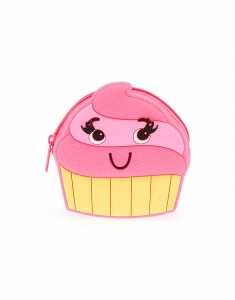 Claire's Neon Pink Cupcake Jelly Coin Purse 17927