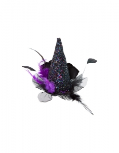 Claire's Glitter Witch Hat Hair Clip Fascinator 89546