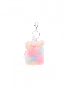 Claire's Pastel Rainbow Unicorn Mini Backpack Keychain 57492