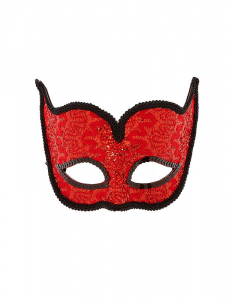 Claire's Lace Glitter Devil Mask 95066