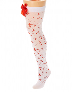Claire's Blood Splatter Over The Knee Tights 94659